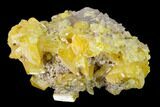 Yellow Wulfenite and Botryoidal Mimetite - La Morita Mine, Mexico #170306-1